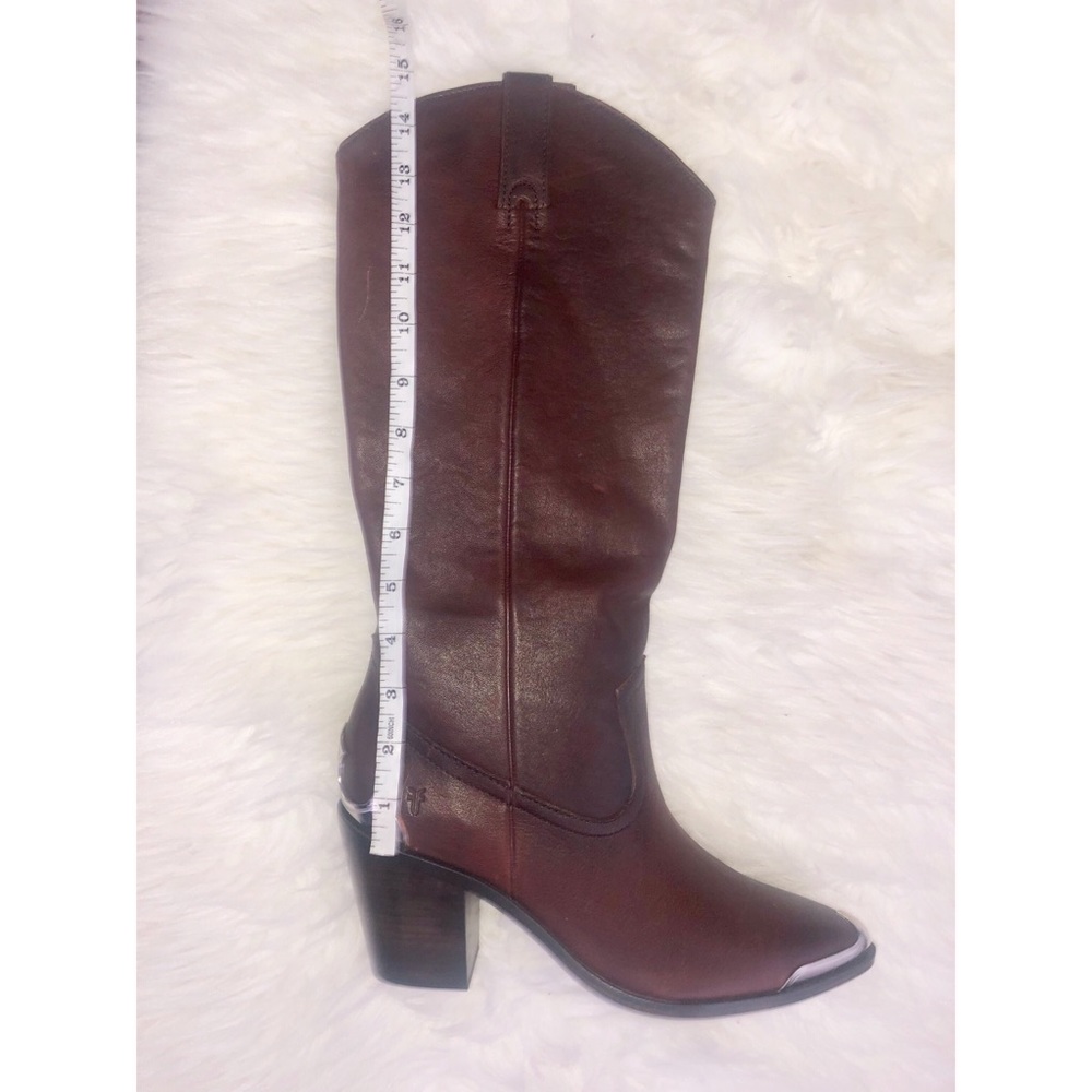 Frye Faye Metal Plate Pull On Western Boot (Brown) - Picture 7 of 7
